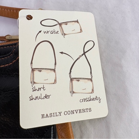 HOBO INTERNATIONAL Darcie Leather Crossbody Wristlet Shoulder Bag Purse NWT - Picture 9 of 14